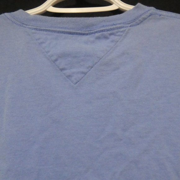 TOMMY HILFIGER | Custom Fit | medium | Light Blue Graphic Tee | 100% Cotton - Picture 10 of 13